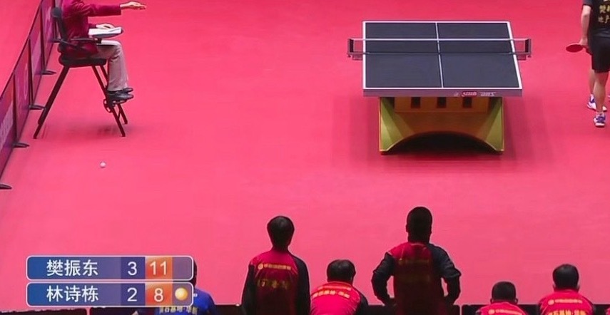 樊振东VS林诗栋小胖3比2林诗栋，太厉害了，手感依旧很热，感觉可以再来一届奥运会