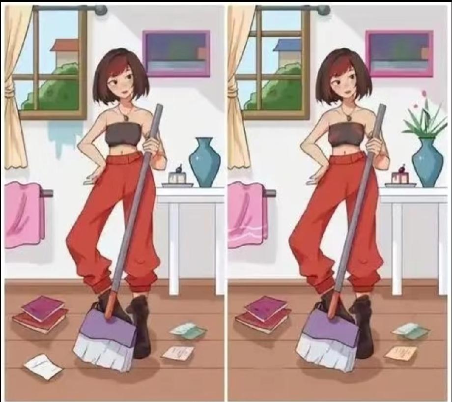 这张图里藏了4处不同，能全找出来的都是细节控！