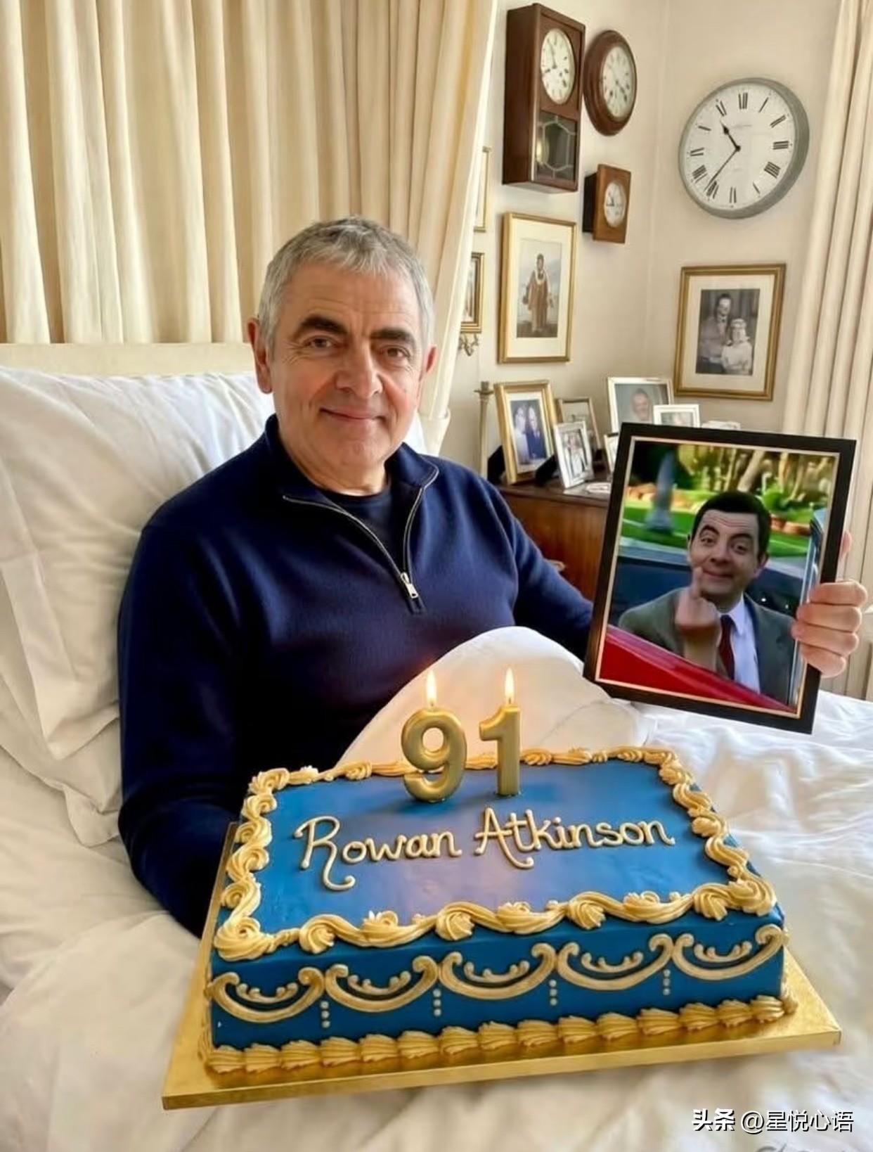 看到憨豆先生91岁的消息，
第一眼就觉得不对劲。
评论区一看，果然是数字看反了，