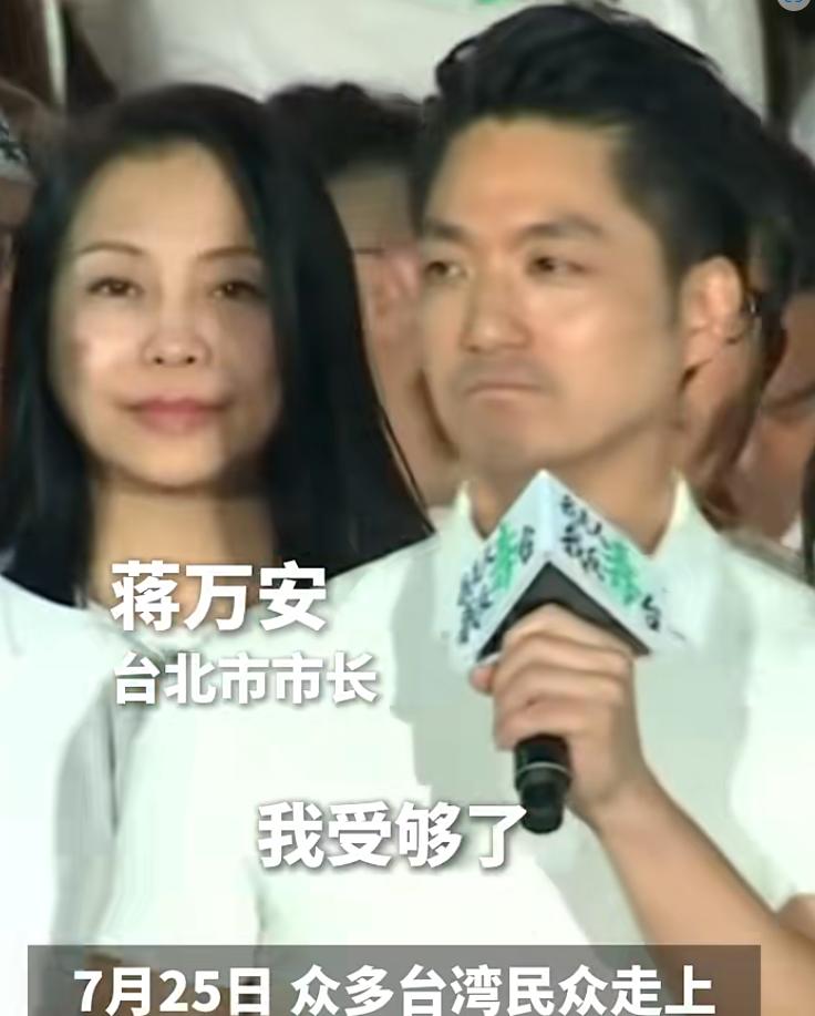 20万人上凯道，台北市长蒋万安领头，蓝白12位县市首长站成一排。这场面，台湾政治