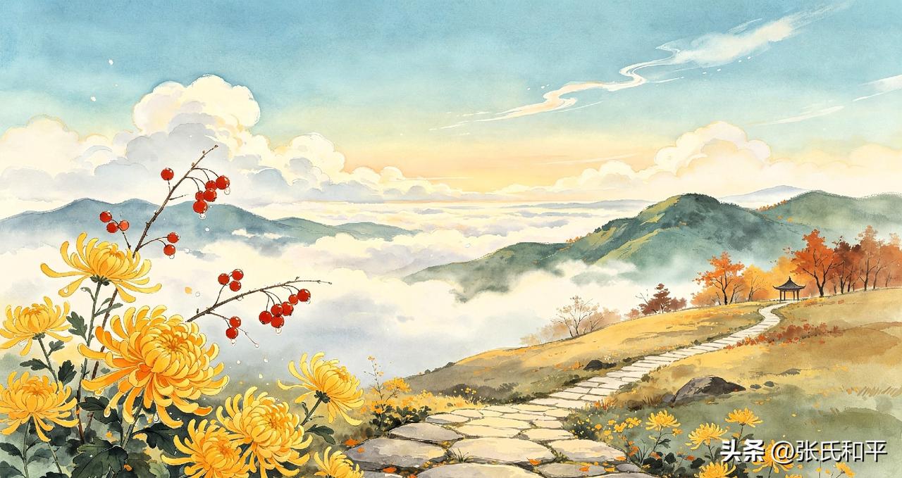 【原创作品】
七绝•重阳寄远
      文/张和平
一岁秋光一岁新，
黄花不识