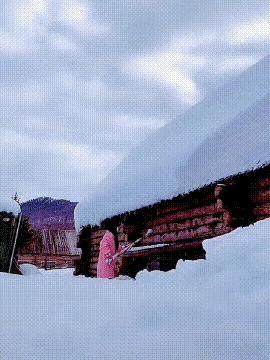 这是哪个地方的积雪，真的会有这么厚吗？