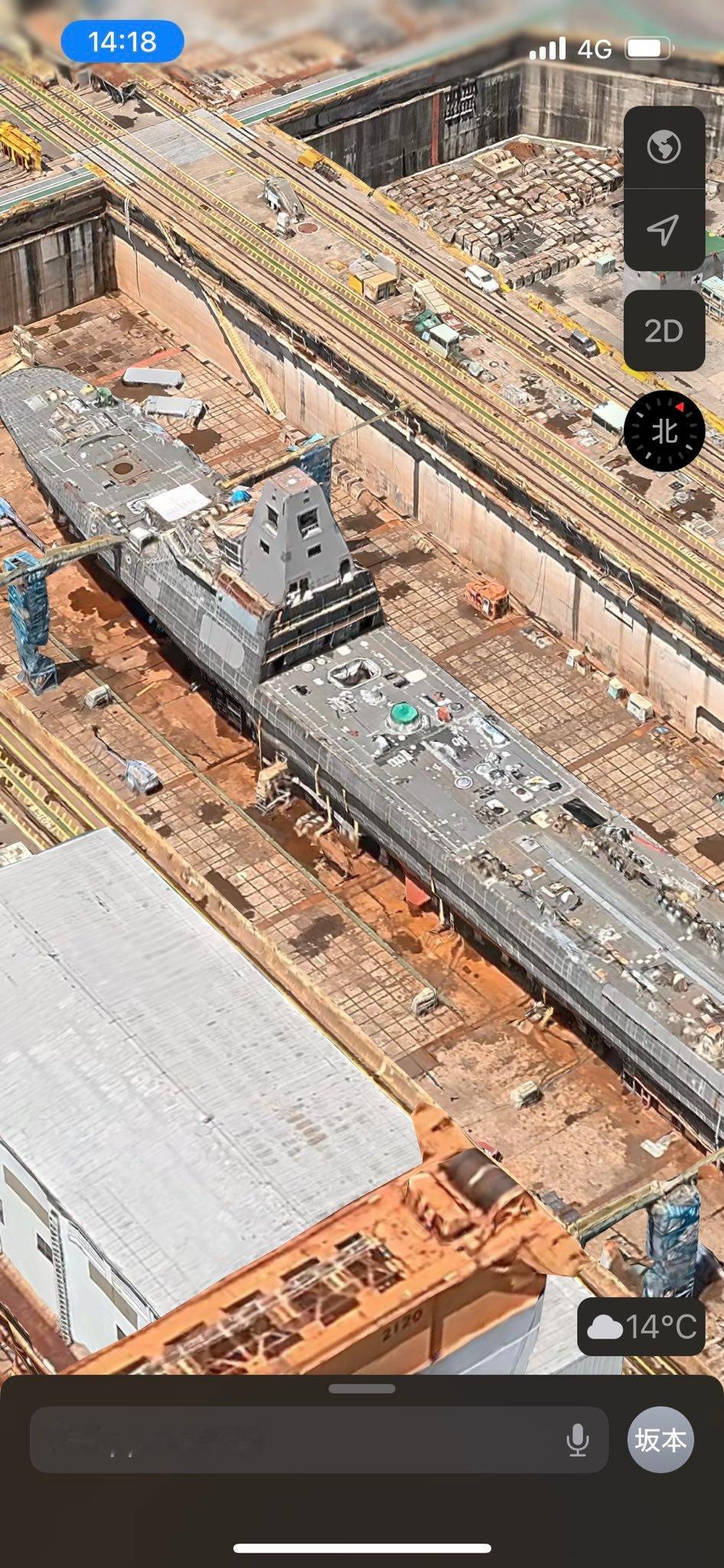 霓虹网友在苹果默认地图app里找到的FFM建造时的图片