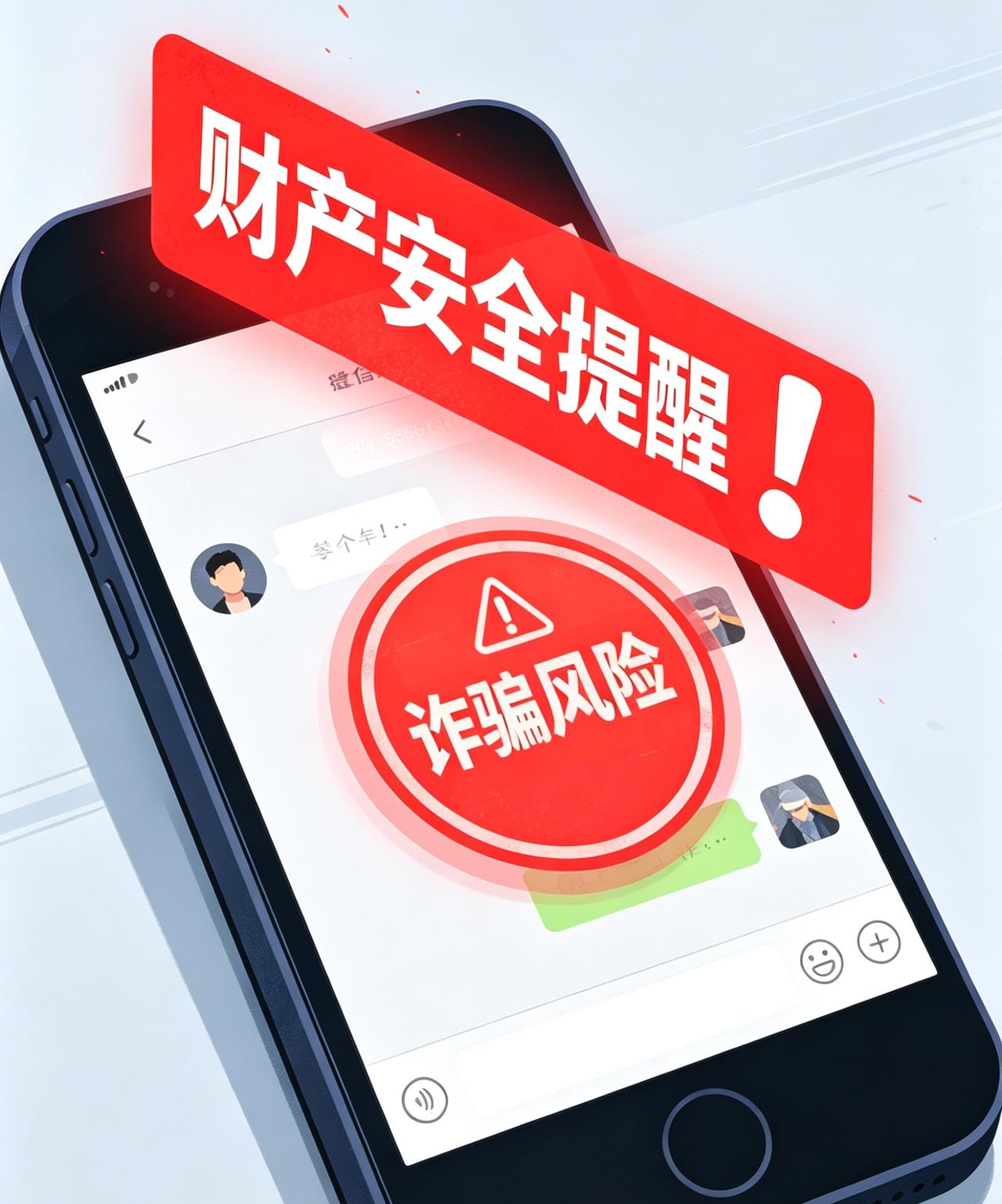 微信弹出红色预警
立刻停手！
已有多人被骗！！
 
微信聊天弹出红色财产安全提醒