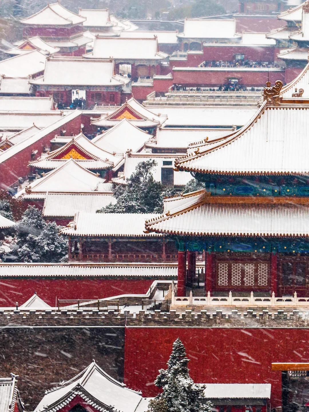 等一场雪，北京就变成了北平”❄️