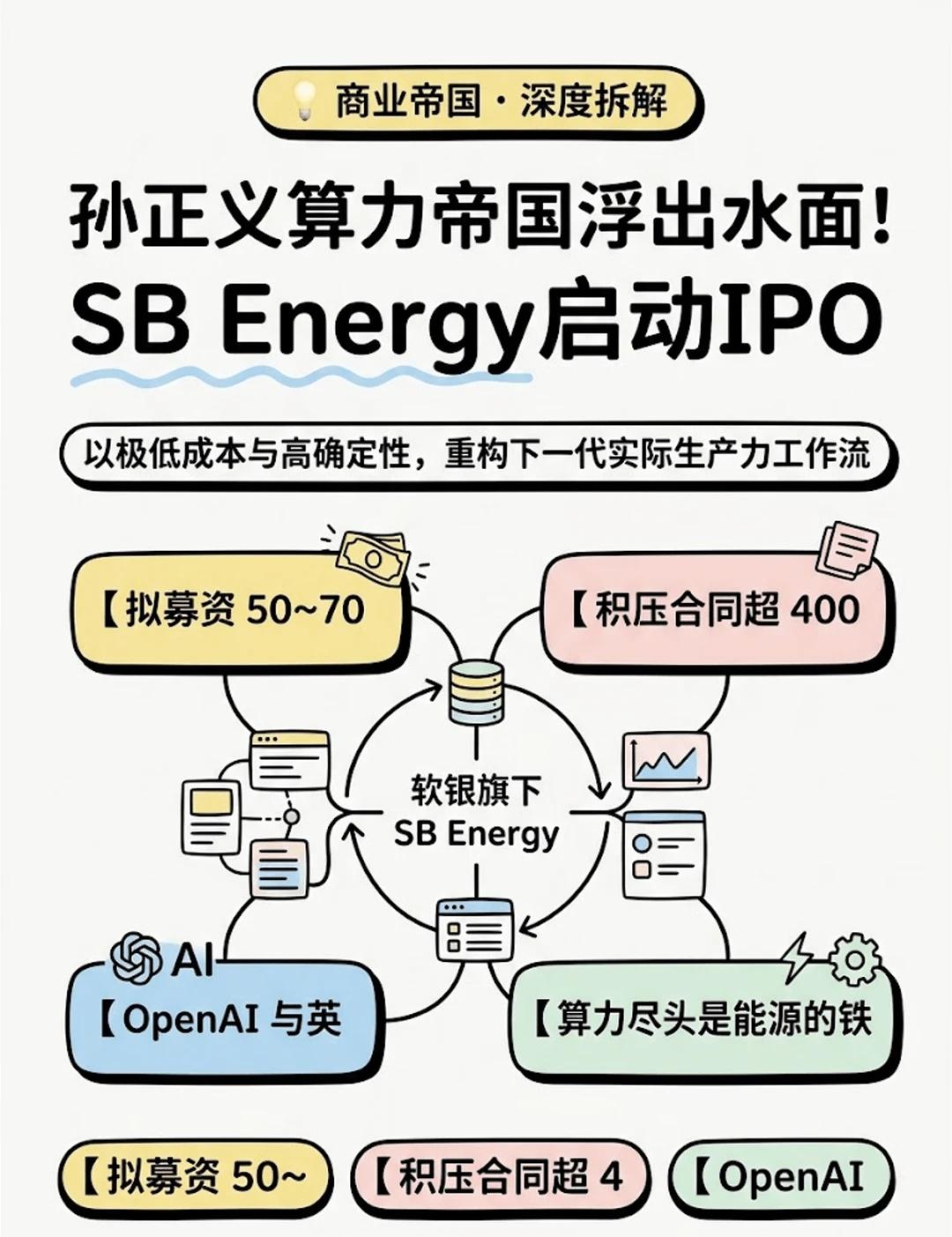 孙正义算力帝国浮出水面！SB Energ
孙正义的 AI 算力豪赌终于迎来高潮！