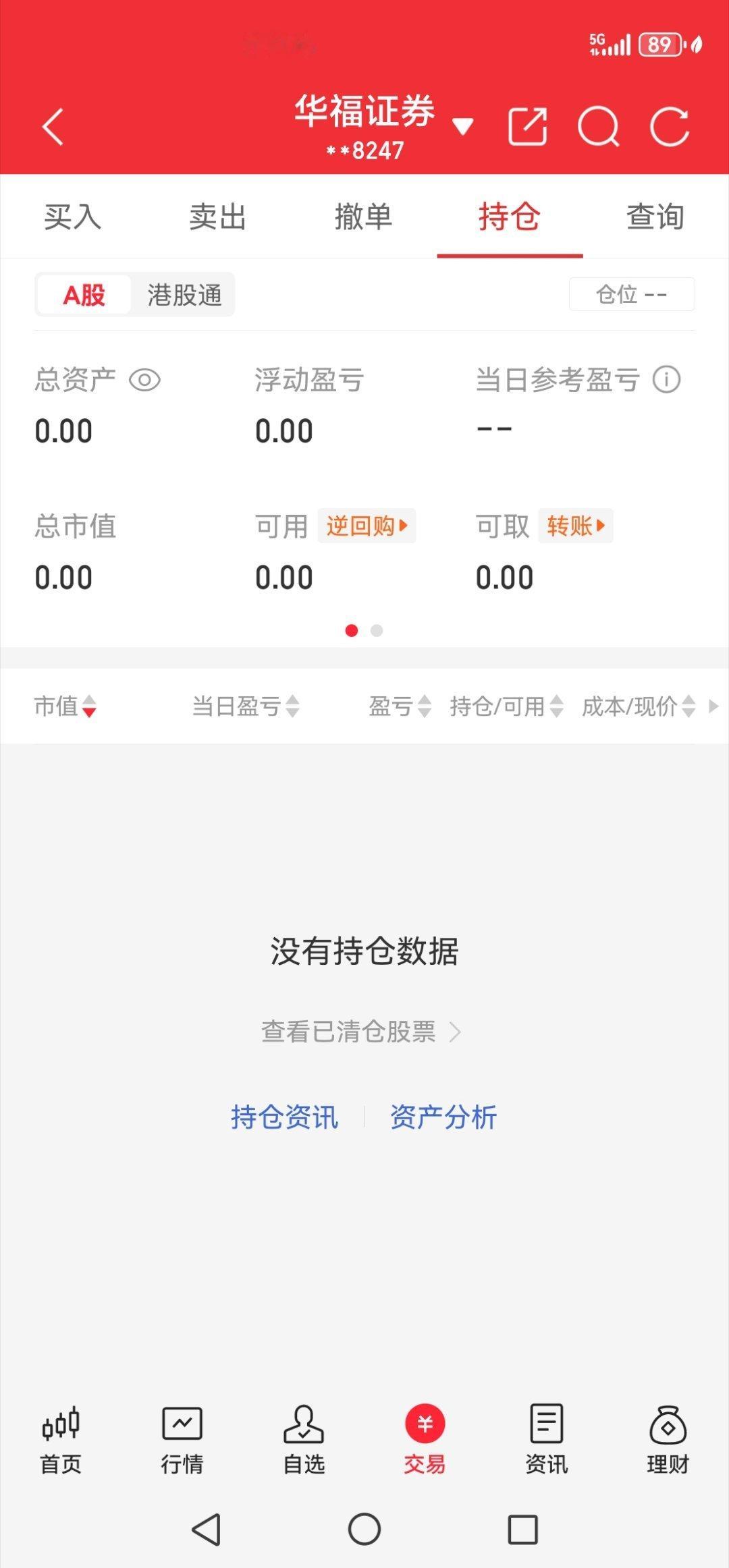 股票上的钱全部转出来了，再也不玩股票了！ 