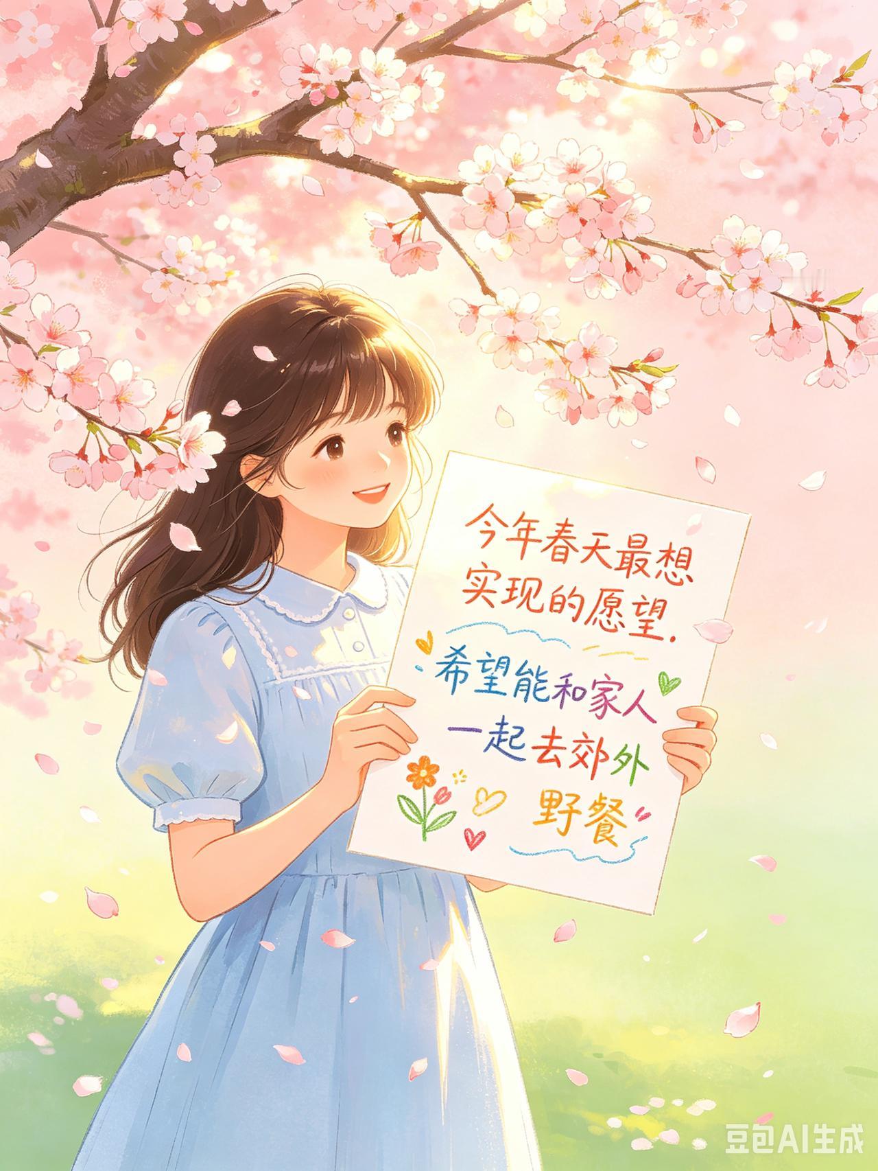 今年春天，心中藏着简单又温暖的愿望。愿春风拂去所有疲惫与烦恼，日子清净安稳，平淡