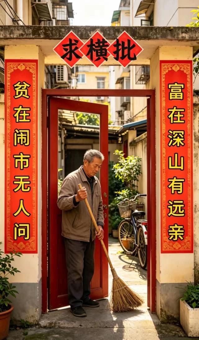 上联  贫在闹市无人问
下联  富在深山有远亲
求横幅  ：人情世故。