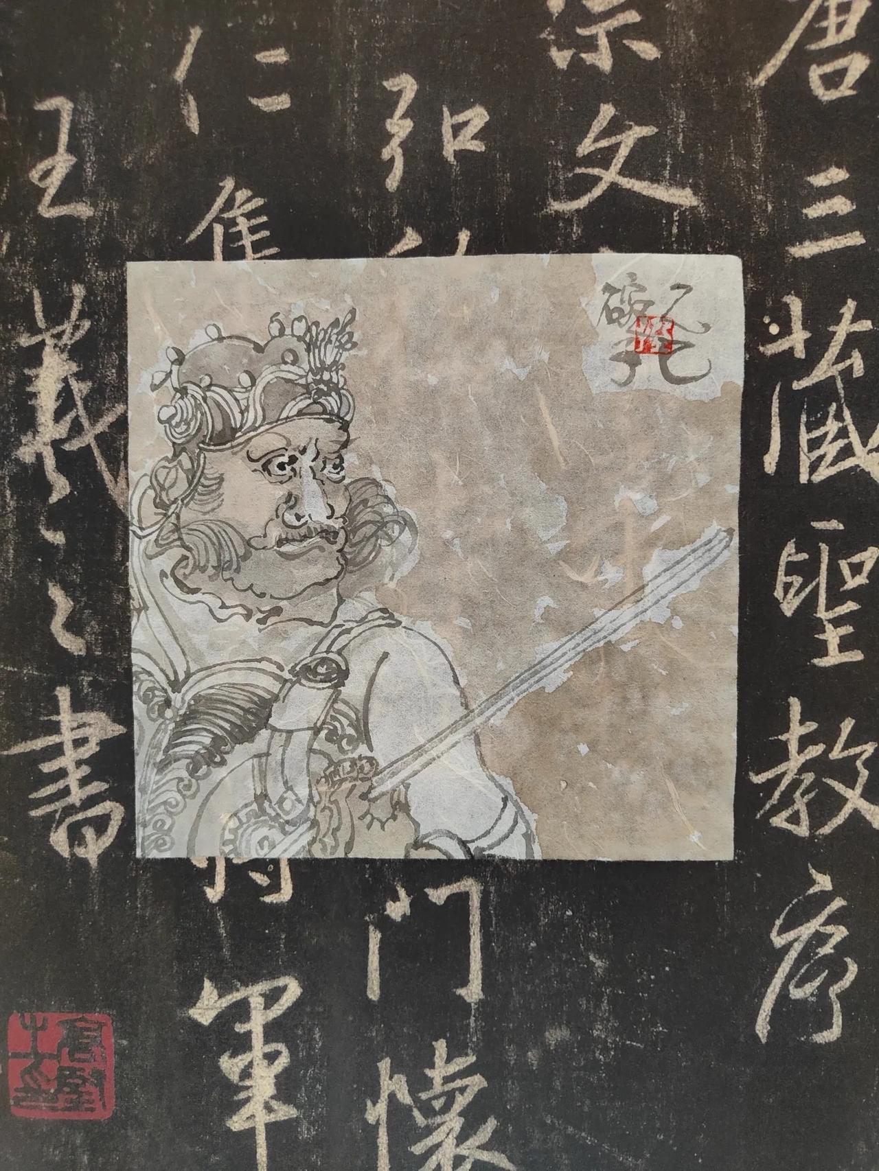 碗子的纸片水墨