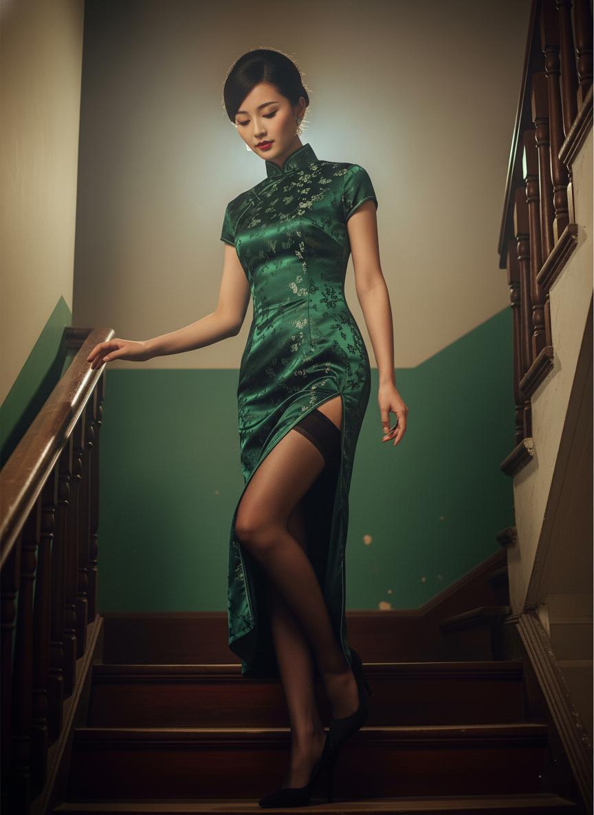 楼梯间那么窄，仅仅容得下一次擦肩。空气中是他残留的味道，和自己骤然停顿的心跳。她