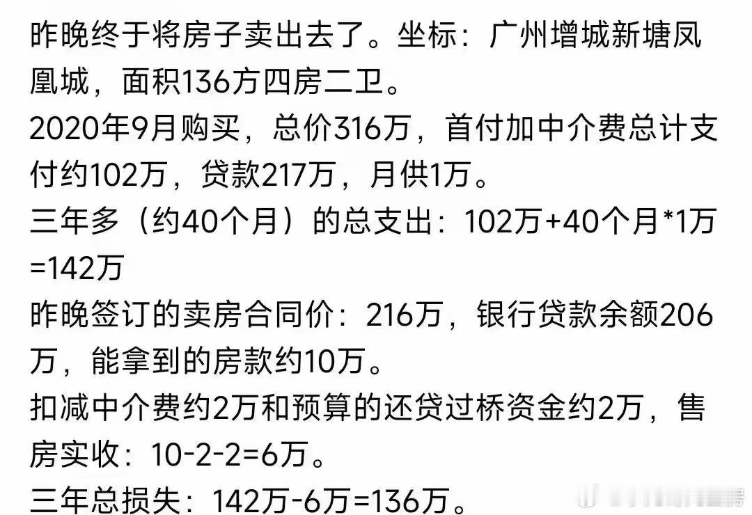 广州新政还是有效果的，可谓立竿见影[doge]。有人终于把房子卖出去了。 ​​​