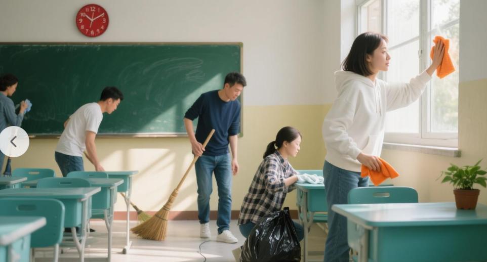 开学季，成都某小学，又惹了个争议：让家长到校打扫教室，被家长吐槽后，教育局表态了