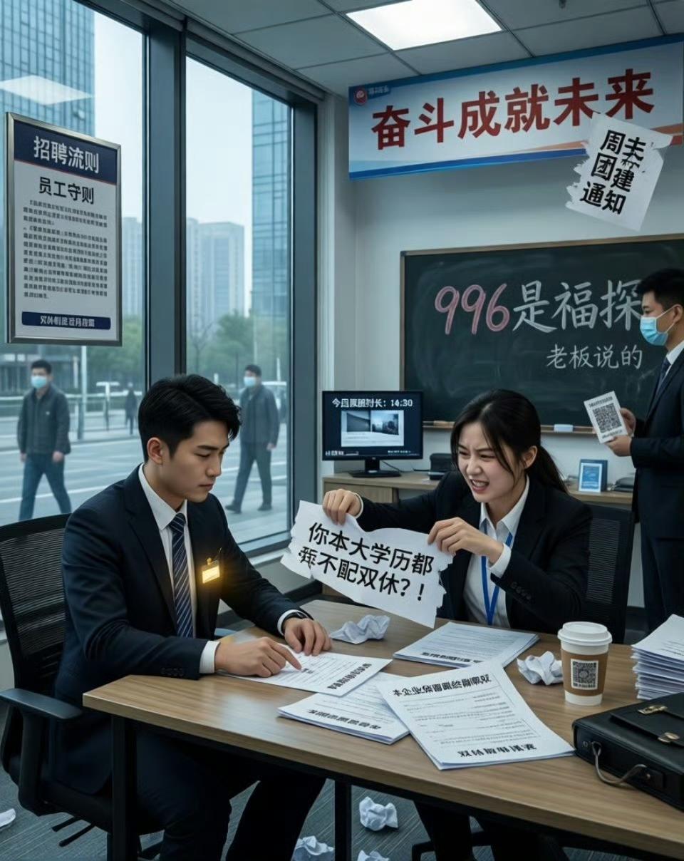 boss直聘找工作双休现状：

双休——月休两天
双休——工作效率高业绩完成得好