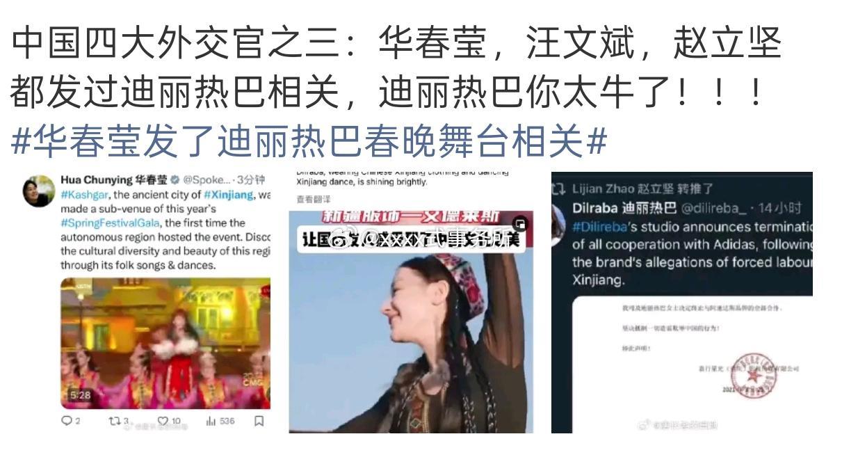 迪丽热巴的主流认可度还需要质疑吗？拿内娱影视综娱乐方面来说都小了，直接往大了说，
