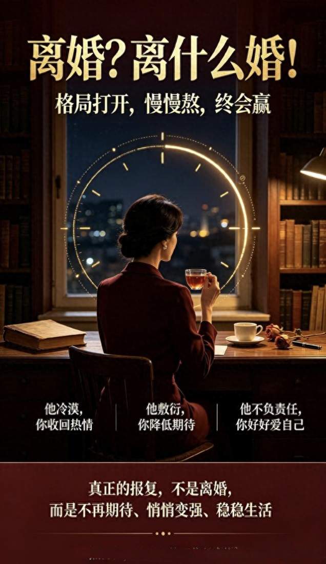 离婚？离什么婚！格局打开，慢慢熬，终会赢