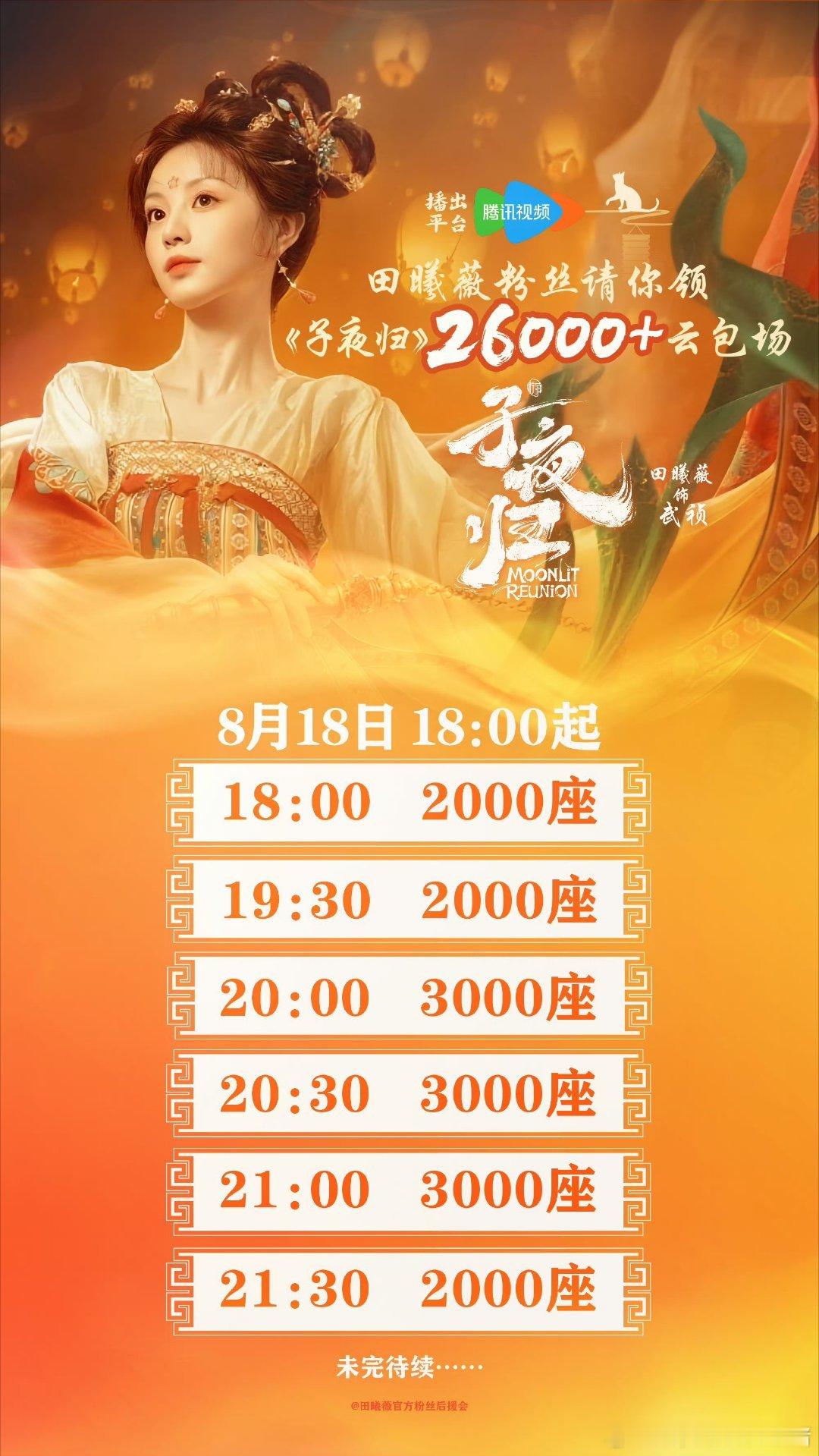 田曦薇粉丝云包场子夜归 2 万➕，好有实力[点赞][点赞] ​​​