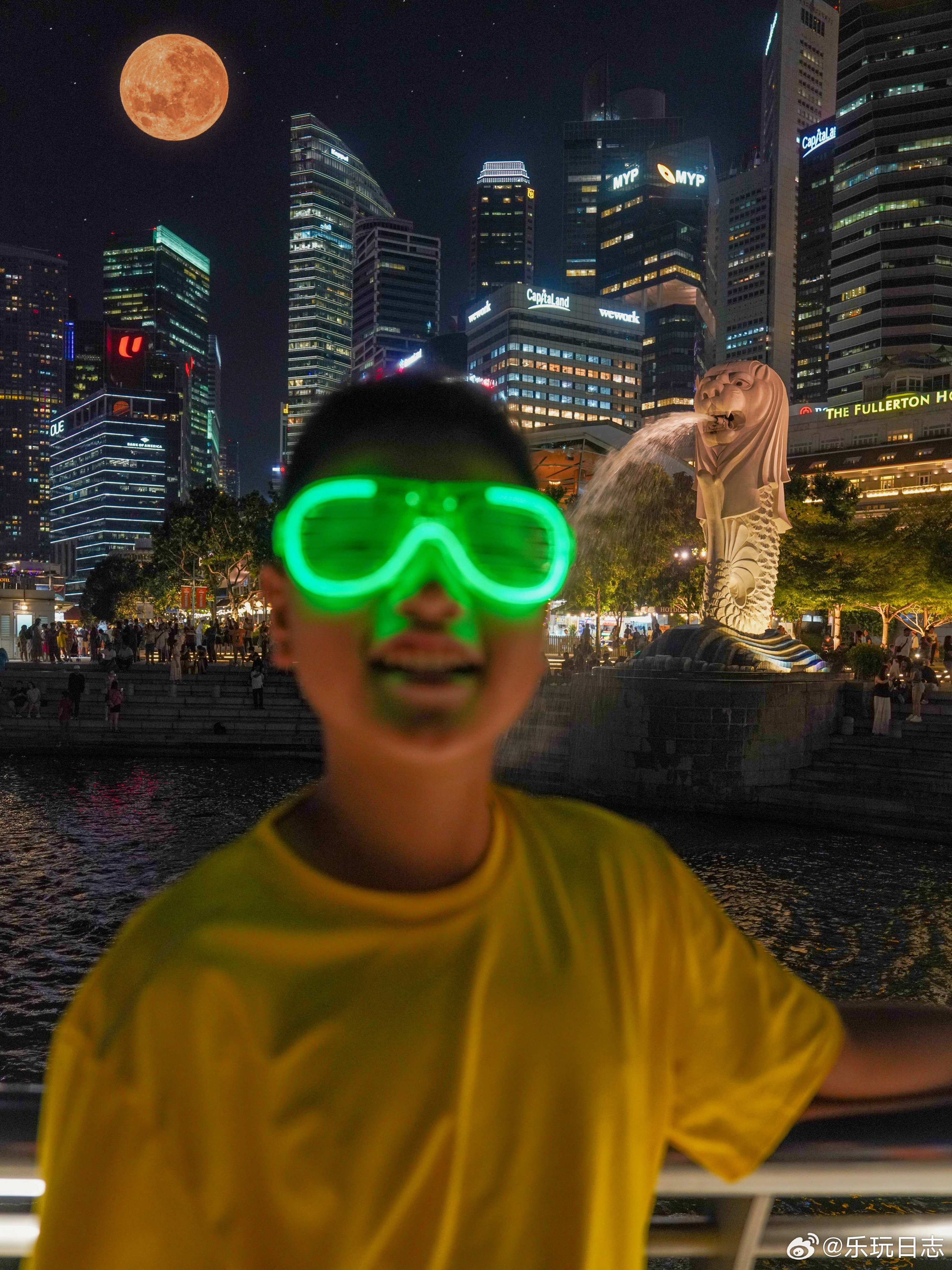 新加坡🇸🇬 landmark鱼尾狮Merlion新加坡属海洋性气候，七月尽管