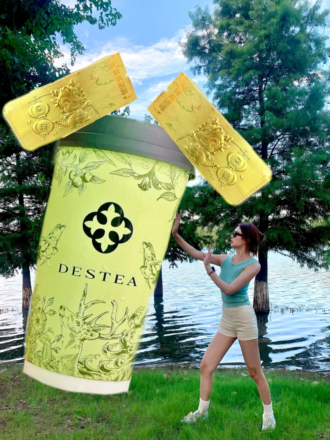 南京奶茶已经next level了吗…刮刮乐🉐金条 不仅被中式美学给...