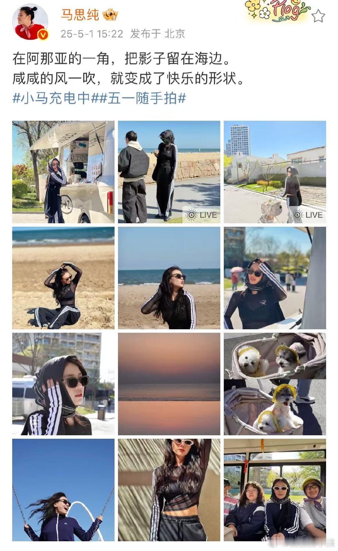 马思纯阿那亚plog马思纯把影子留在海边被马思纯的海边影子美到！ 咸咸的风把影子