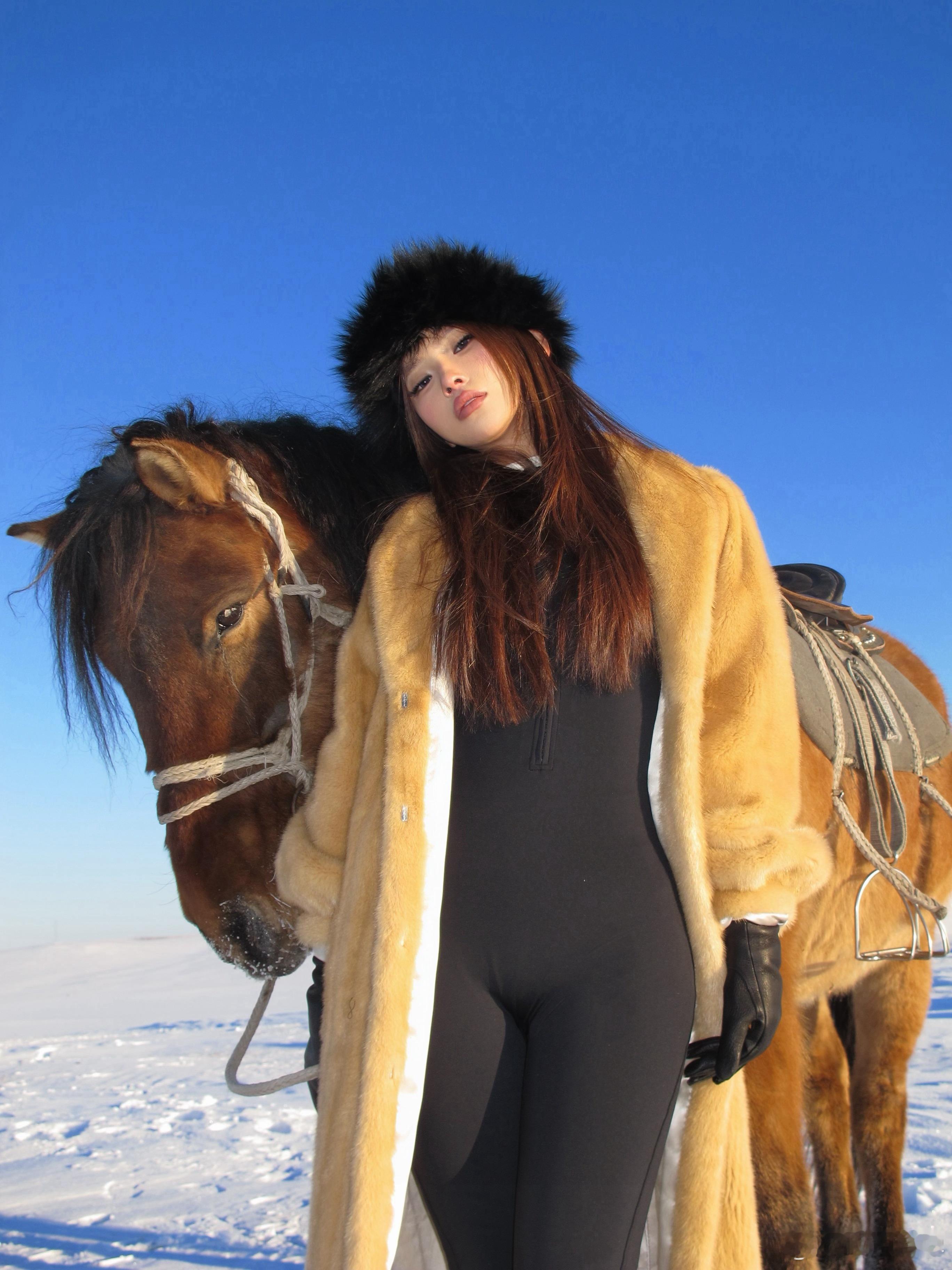 在呼伦贝尔的雪骑 呼伦贝尔