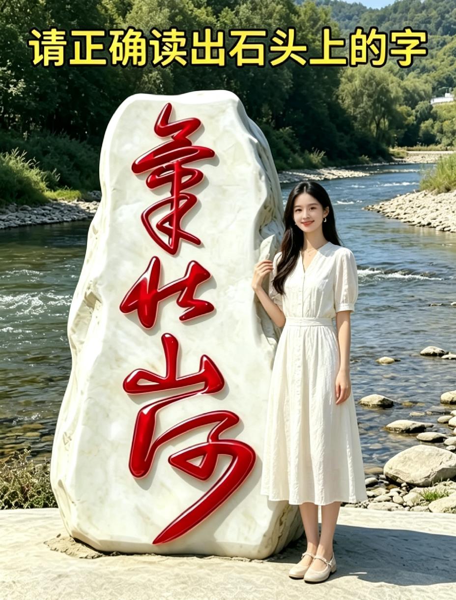 没文化！真可怕！石碑上这几个字愣是看了半天没看懂！精通书法的高手们谁懂啊？求解答