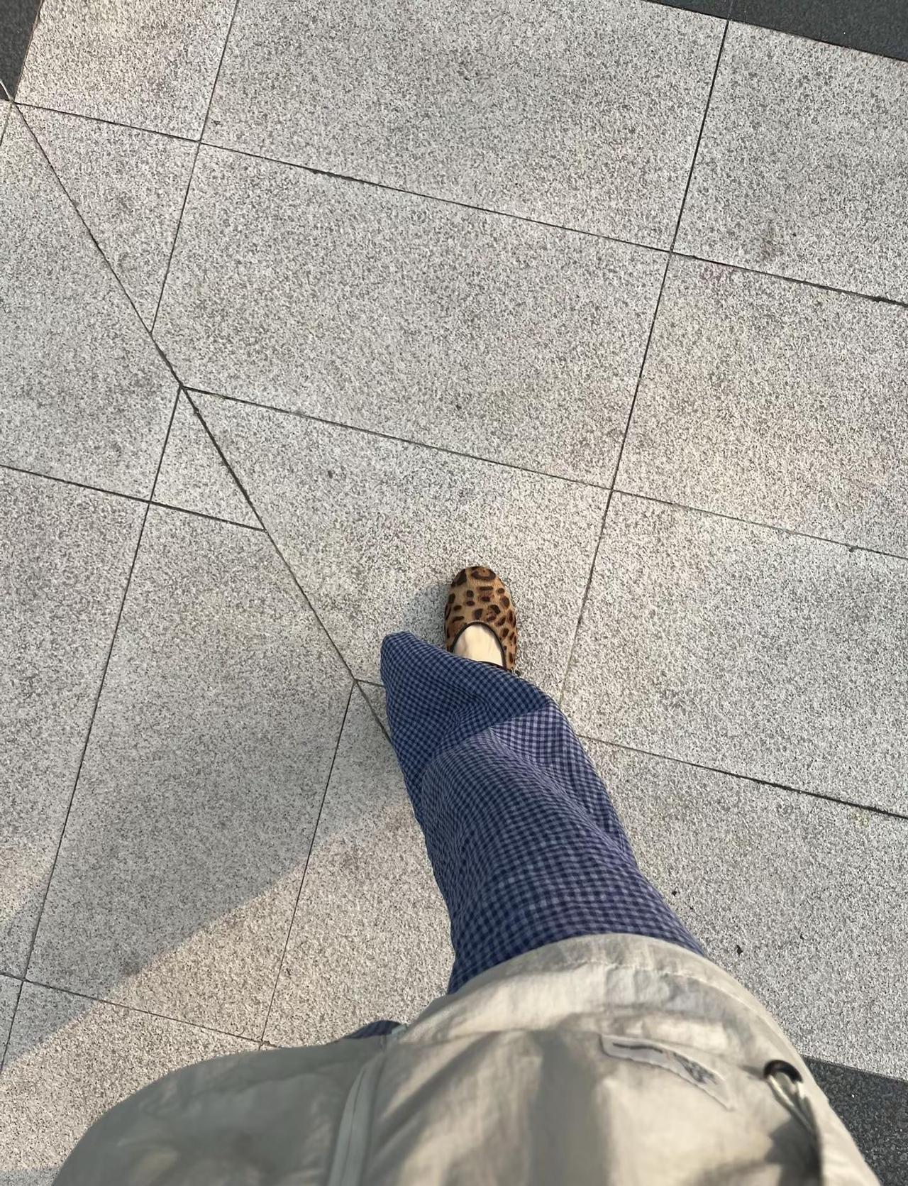 我真的很好奇这么大的世界，大家这会都在干嘛呢？豹纹平底鞋 舒适至上平底鞋