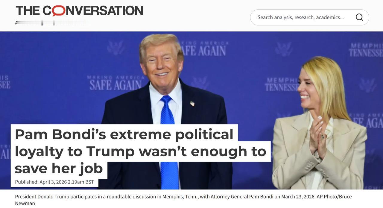 我永远感激特朗普总统对我的信任，让我能够“让美国再次安全”。
——Pam Bon