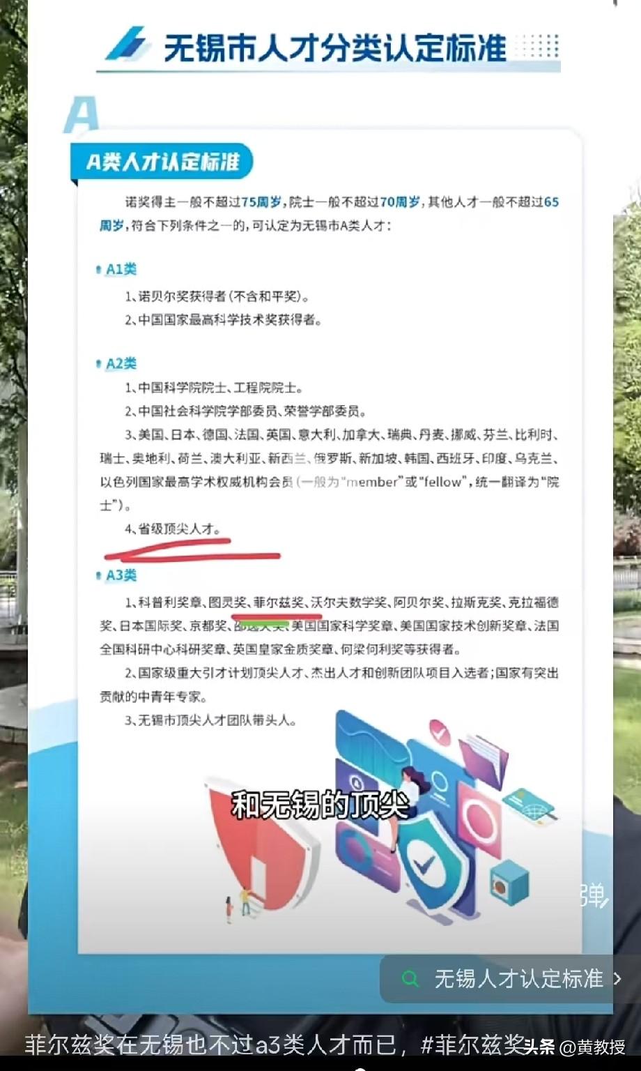 菲尔兹奖
看来差点意思
在无锡市
只是A3人才