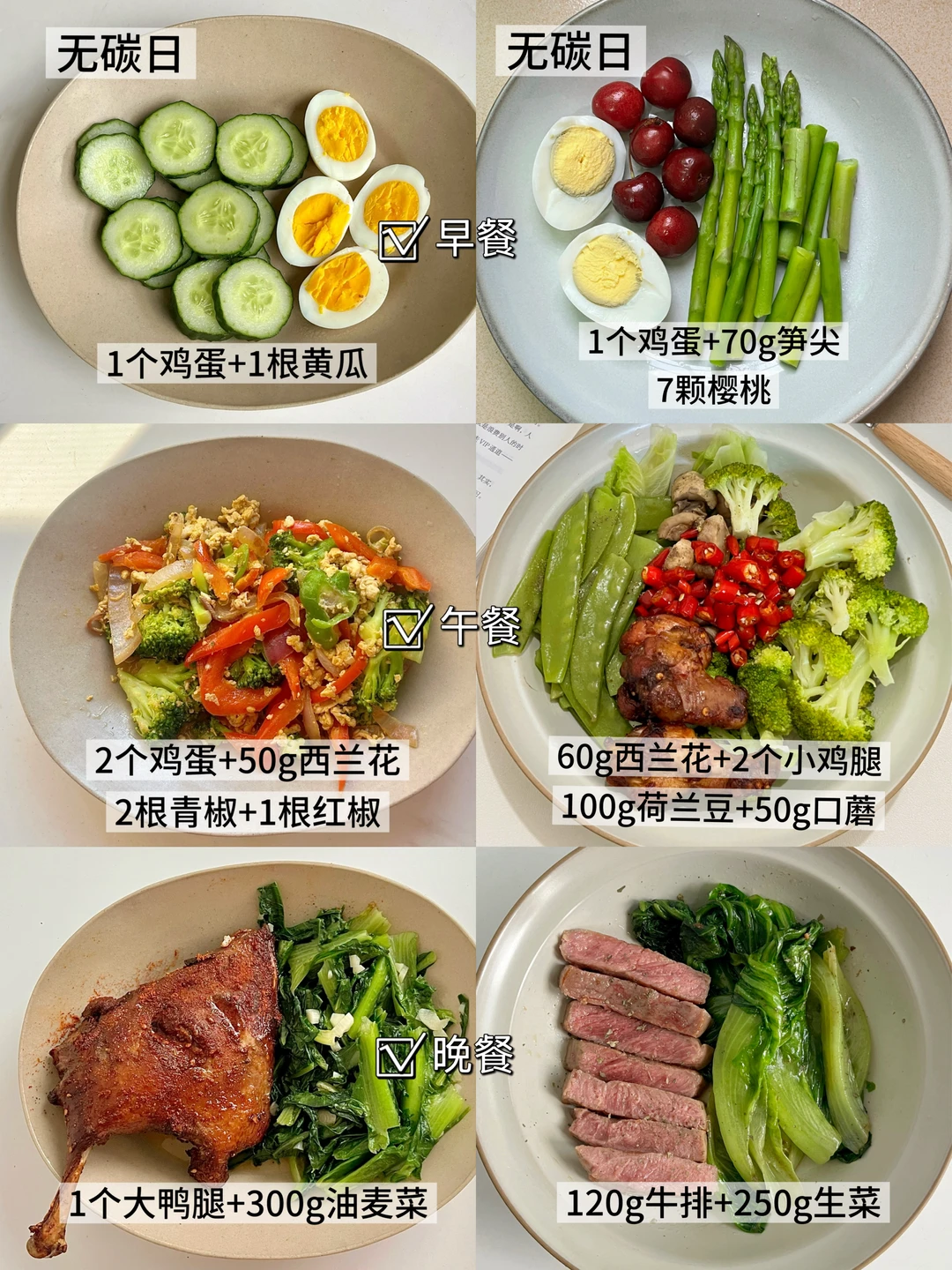 10天瘦5斤的碳循环减脂食谱｜附食谱