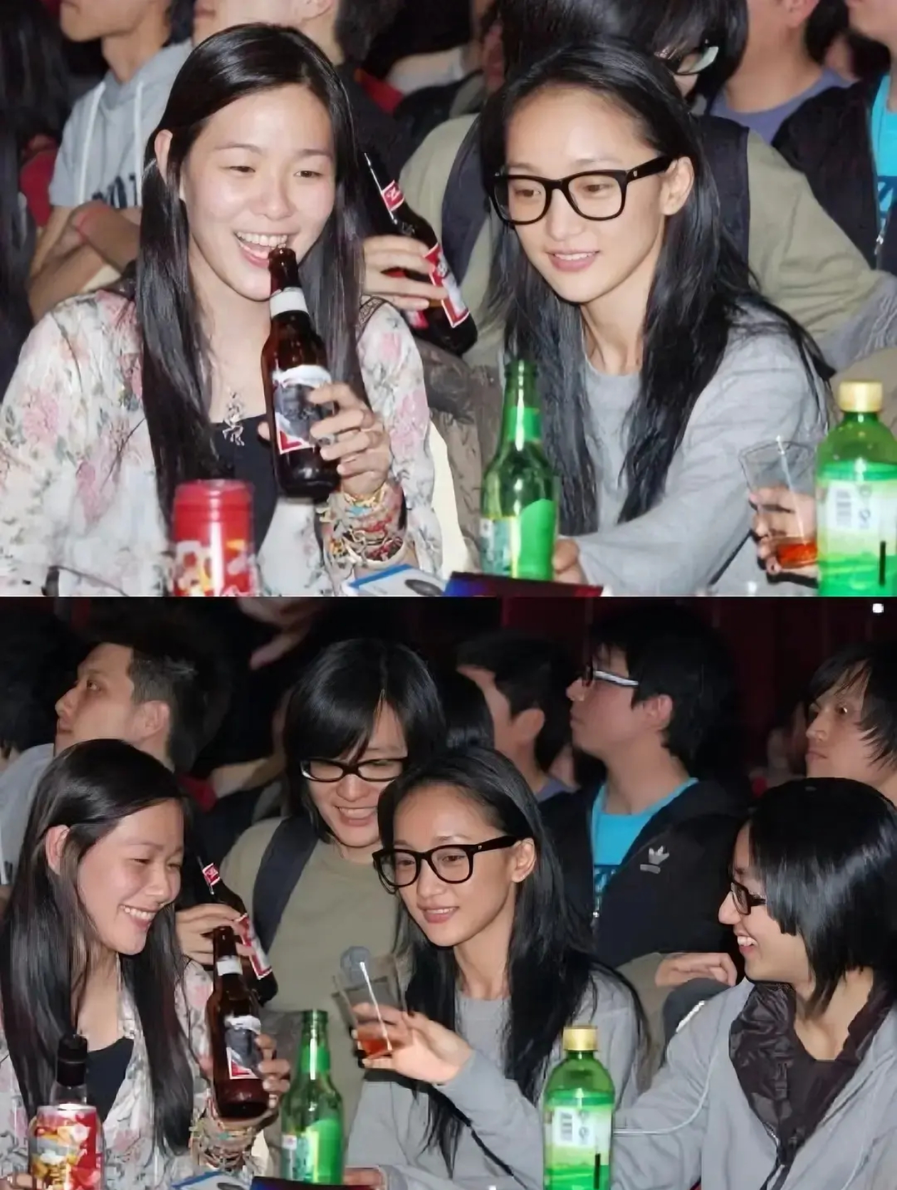 08年王若琳在北京举办的一场新专弹唱会成就了这张最意想不到的同框照片，你认识她们