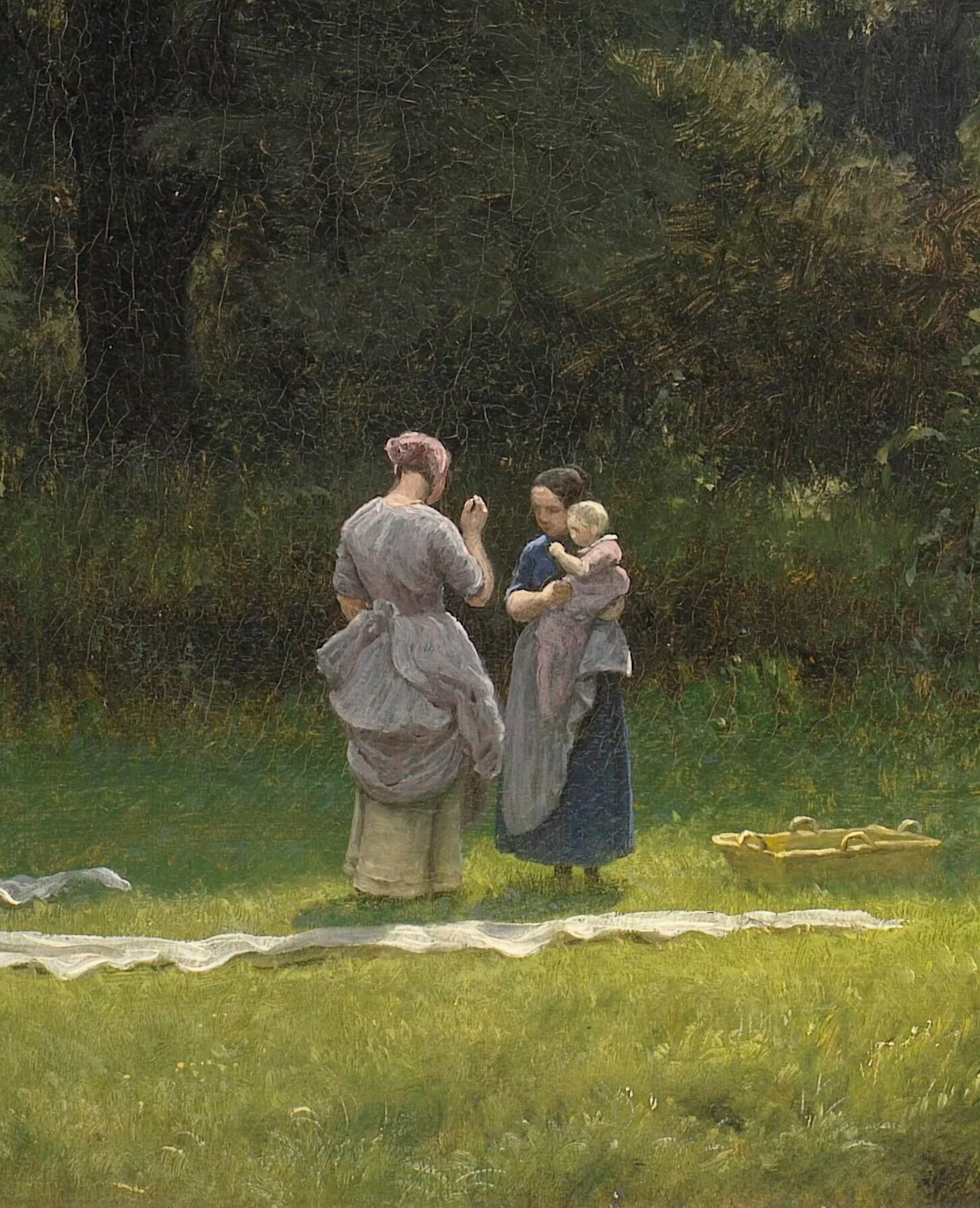 Bleaching Linen in a Clearing, 1857-1858