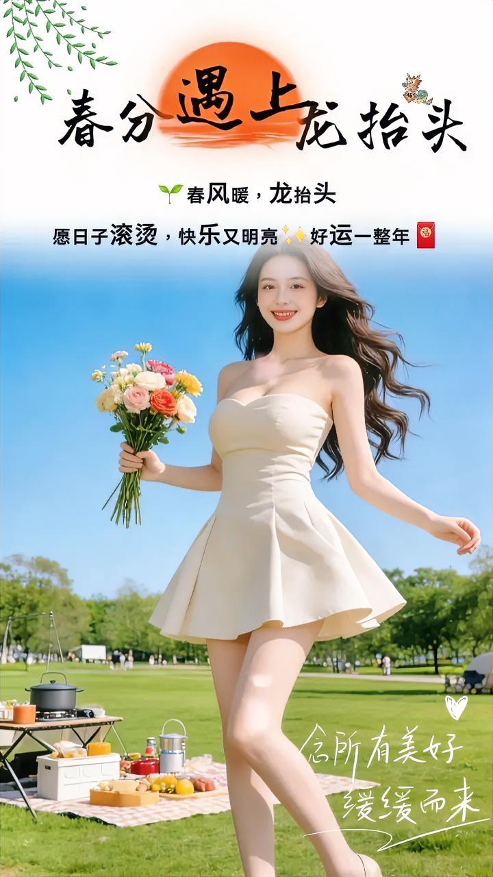 春有约，花不误，
陌上花开人如故。
今年二月初二龙抬头，
踏着春天的脚步，迎着春