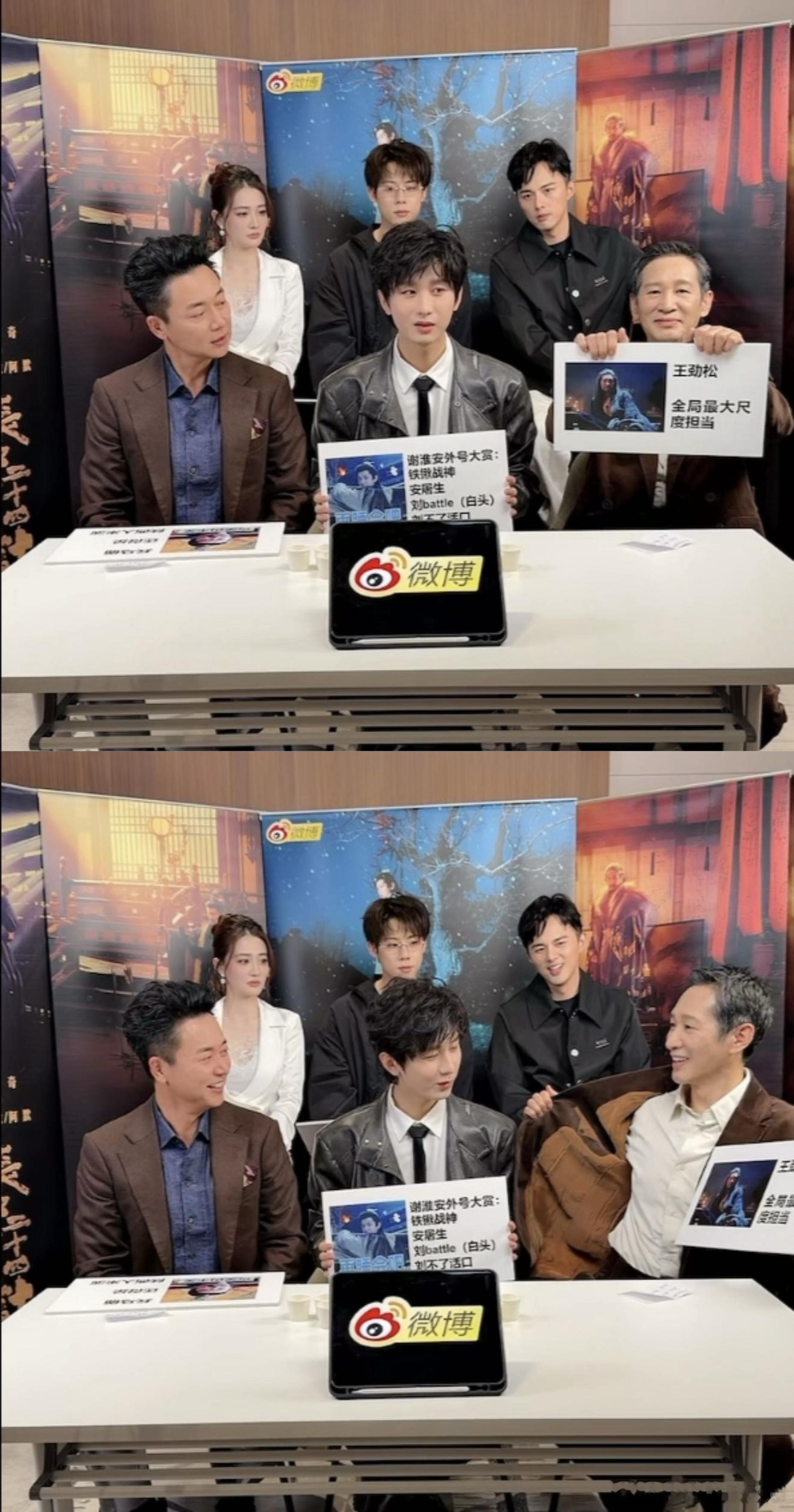 刘奕君私下摸了王劲松胸肌王劲松练俯卧撑练出好身材，刘奕君直接上手摸还实名夸赞，俩