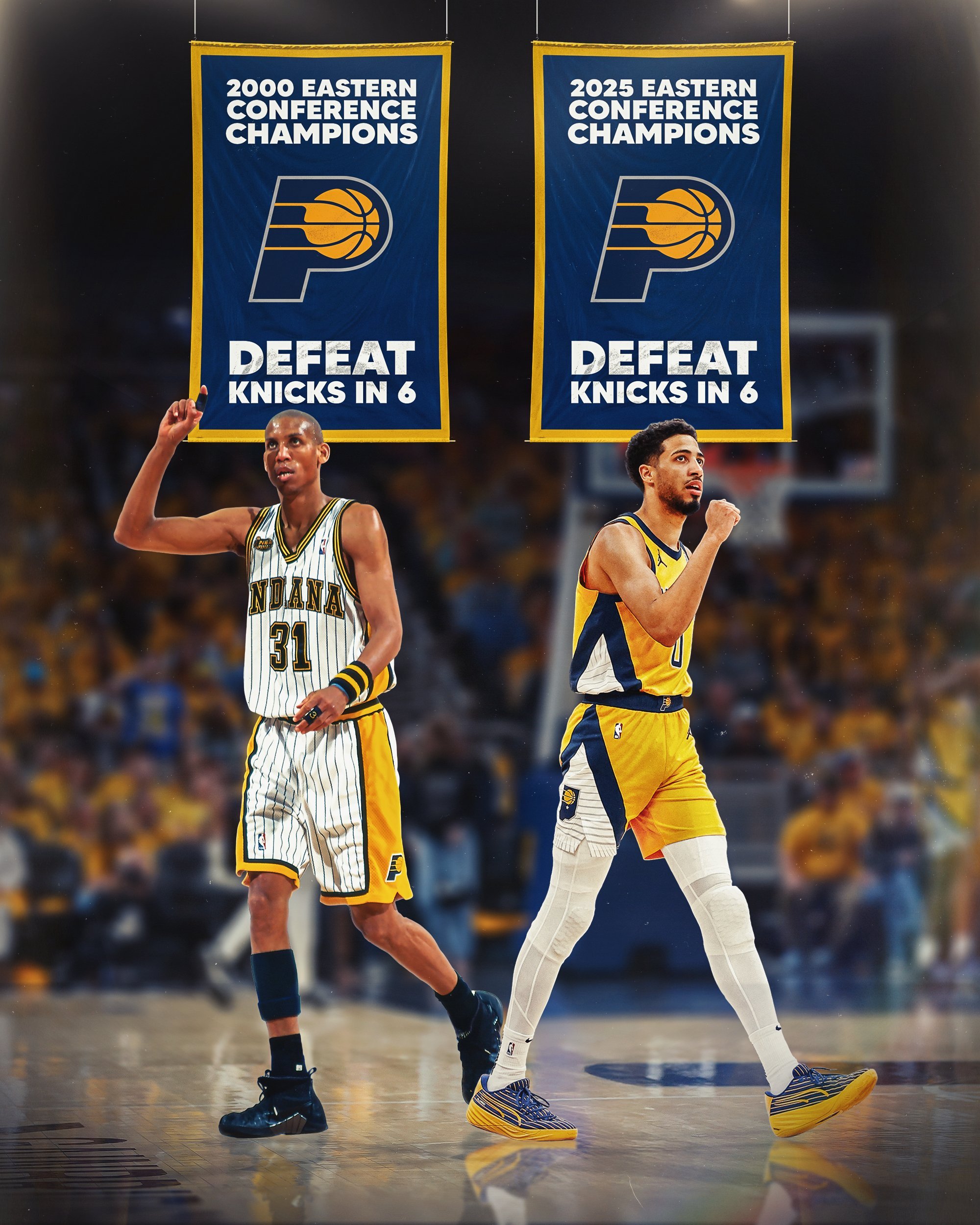 步行者队史的两次总决赛，都是踩着尼克斯晋级的[doge]nba ​​​