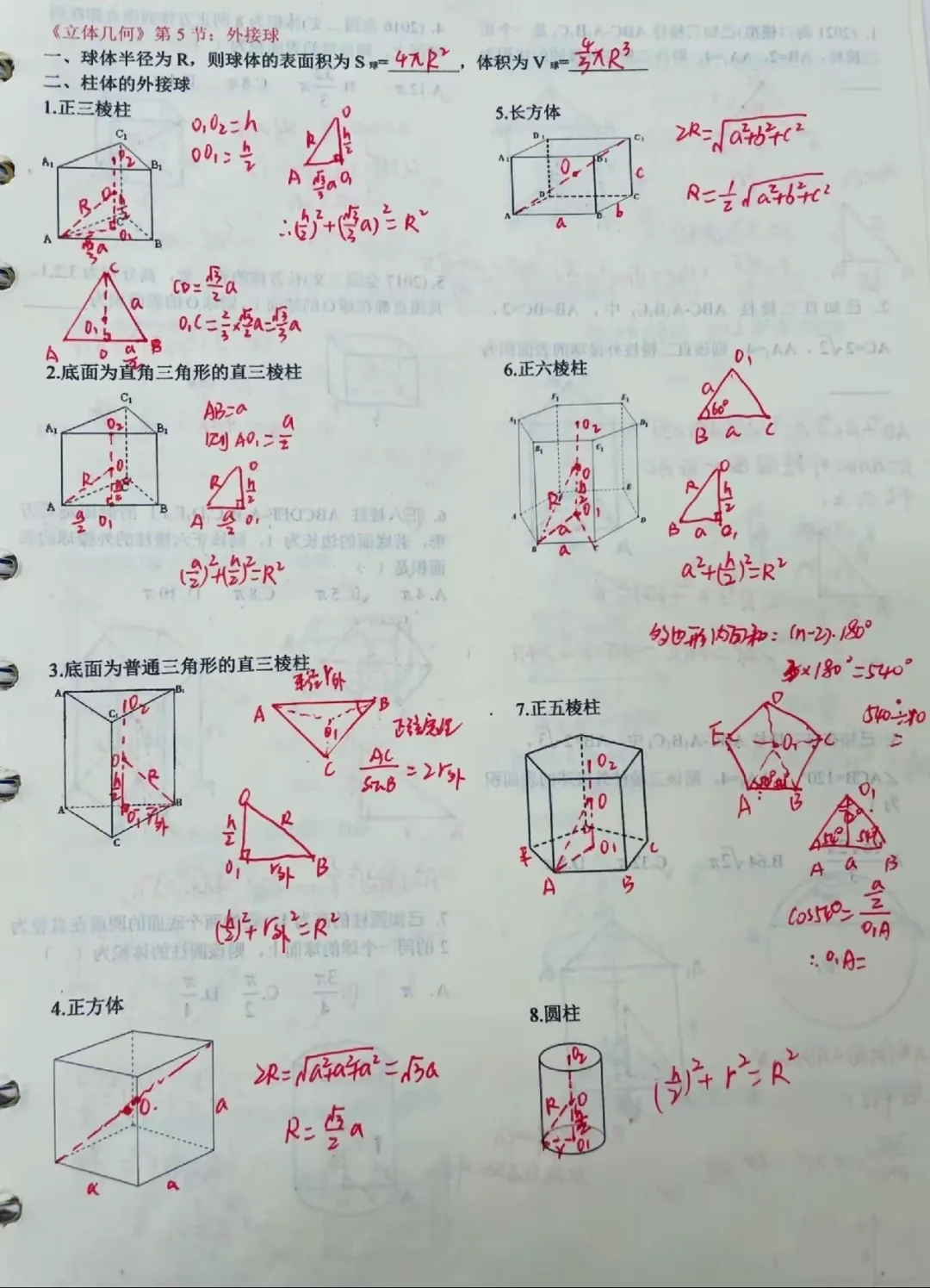 外接球问题备课笔记