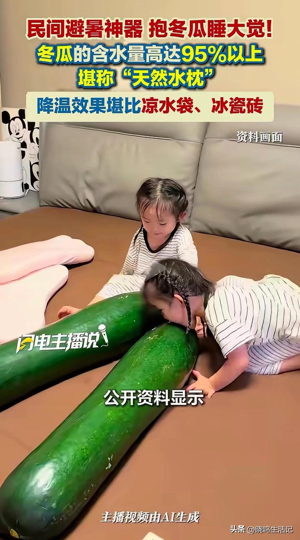 问问网友们，你抱过冬瓜睡觉吗？