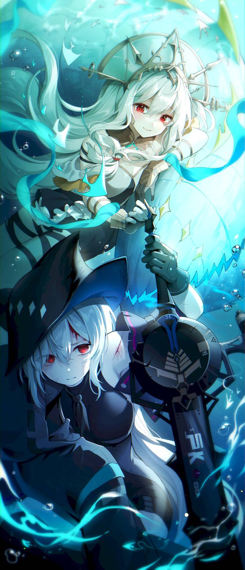 斯卡蒂——明日方舟——画师: Liretta，