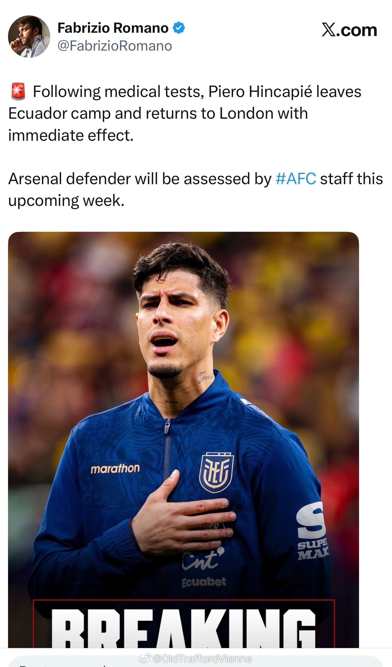 阿森纳又伤了一个？ 