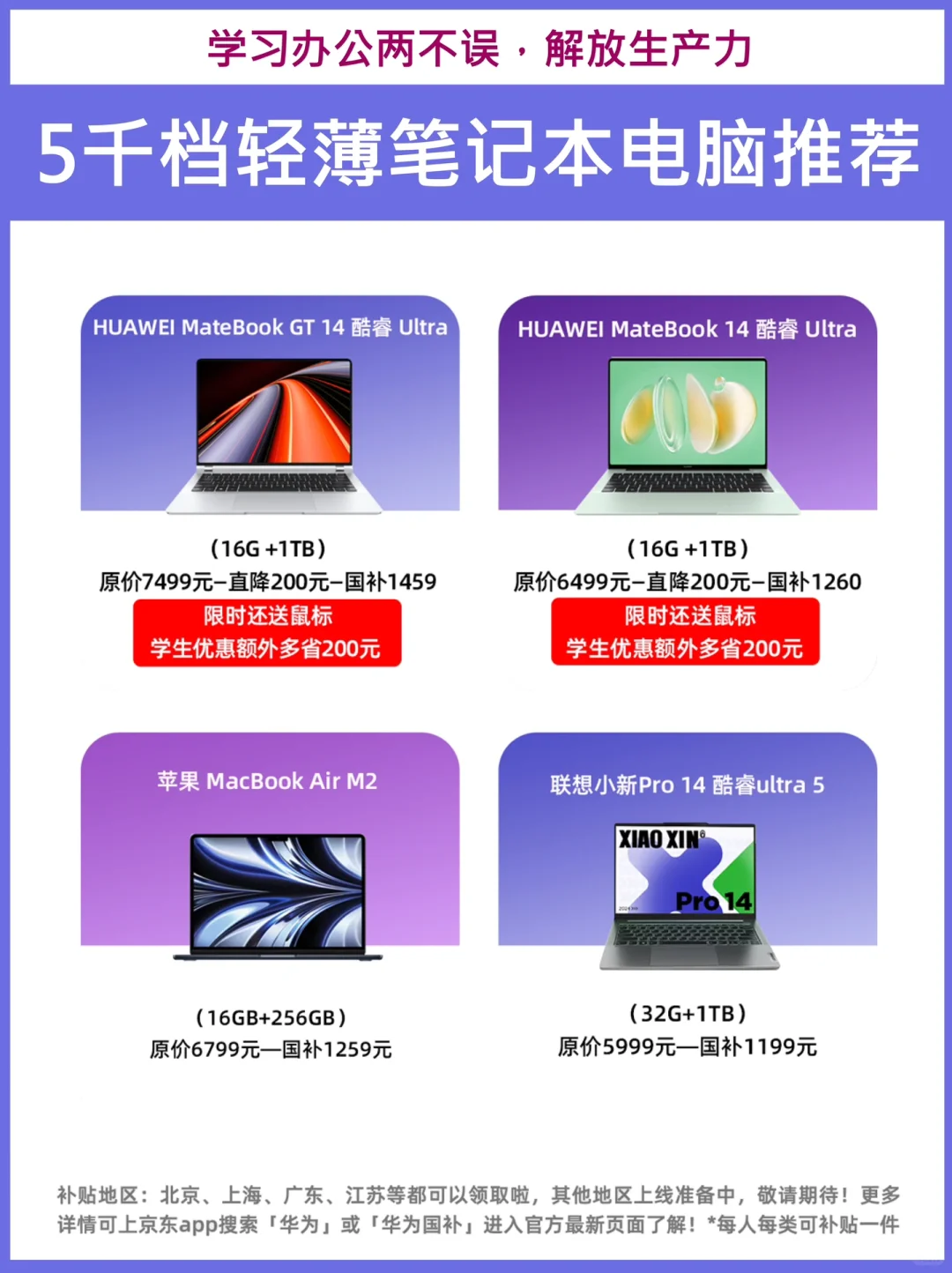 国补加持下，5千预算轻薄笔记本该怎么选💻