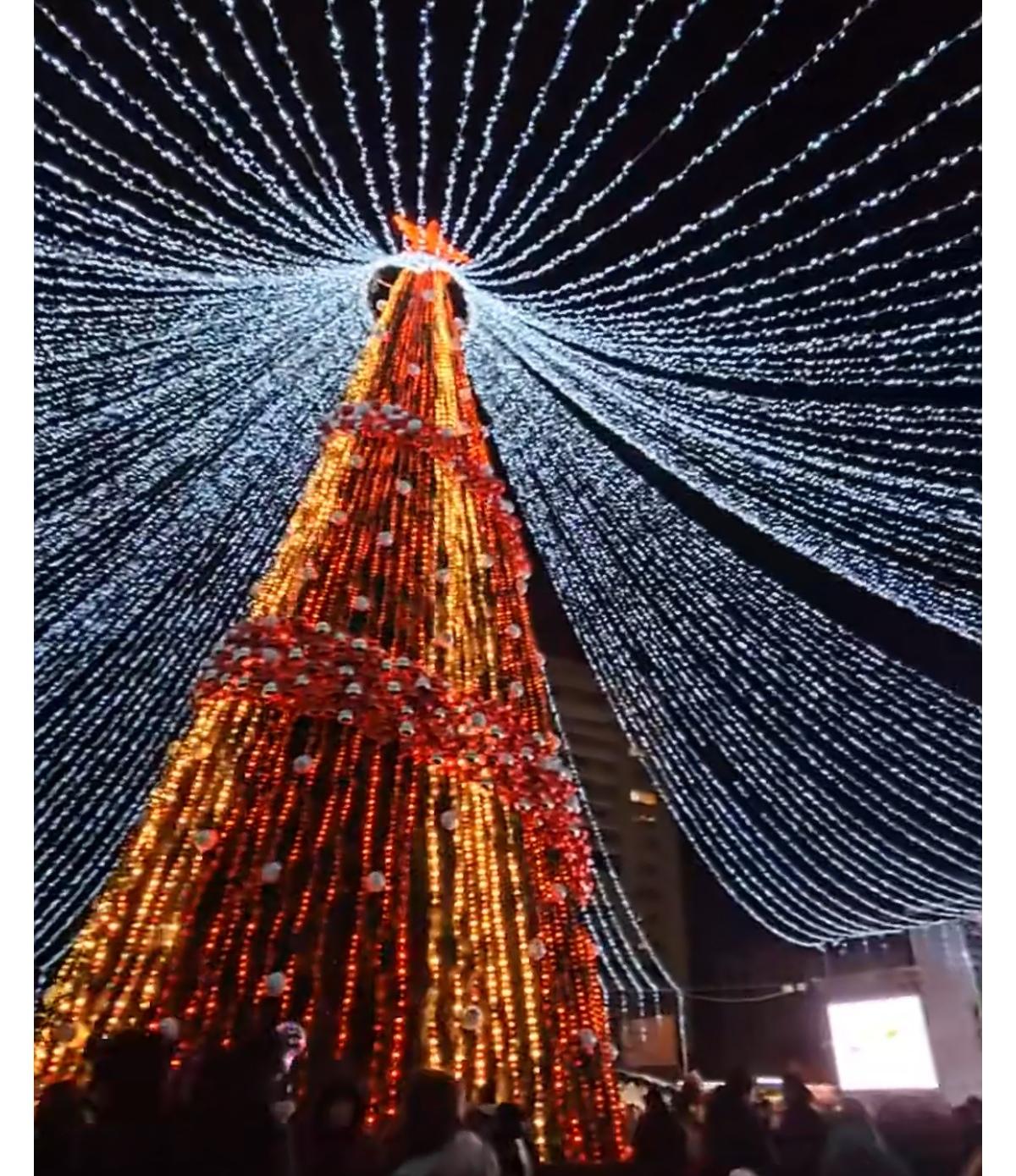 俄罗斯人在顿巴斯地区庆祝新年

圣诞老人和白雪公主在顿涅茨克共和国马里乌波尔欢度