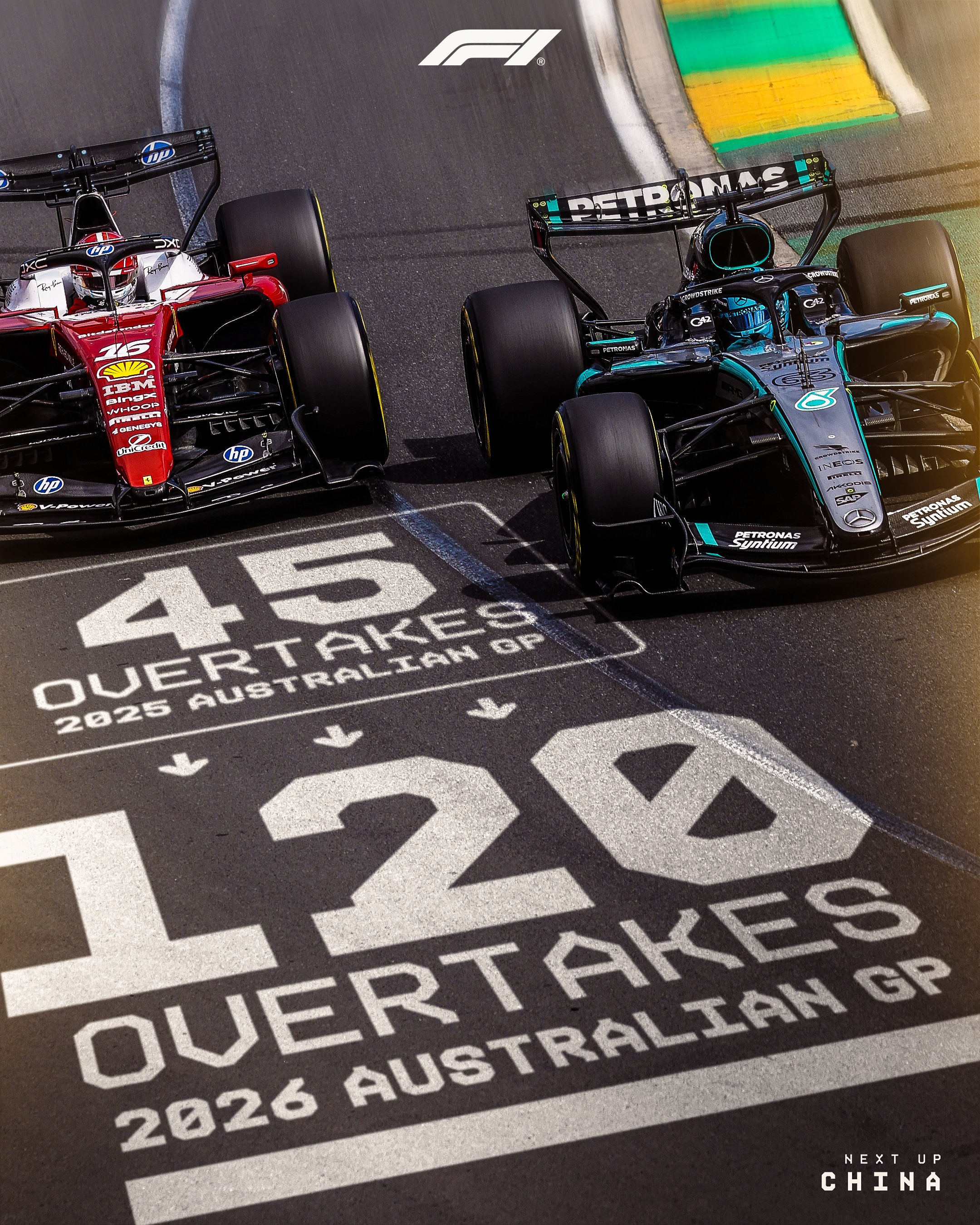 对于电能差异和能量管理造就的F1澳大利亚大奖赛正赛超车，我觉得F1官方应该是挺骄