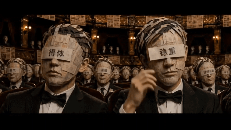 王珞丹用AI搓了一支短片王珞丹用AI搓了个短片里面这个设定很有意思啊，自己过去曾