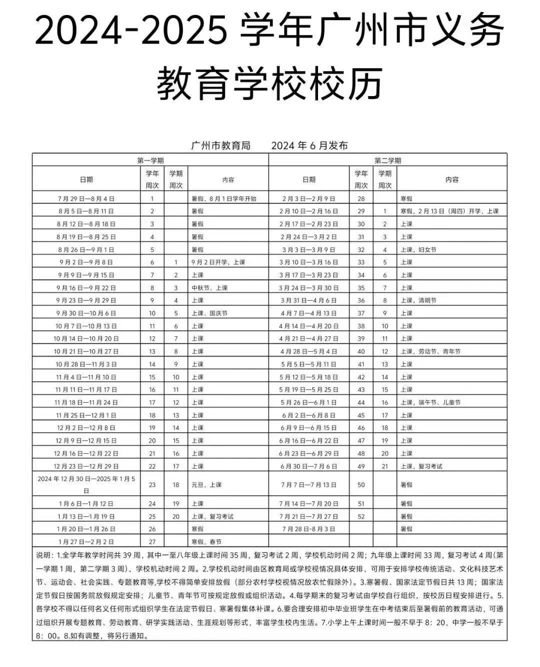 义务教育最新校历出炉！今年暑假7周！