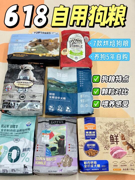 618囤货分享|5年养狗人自用烘焙狗粮