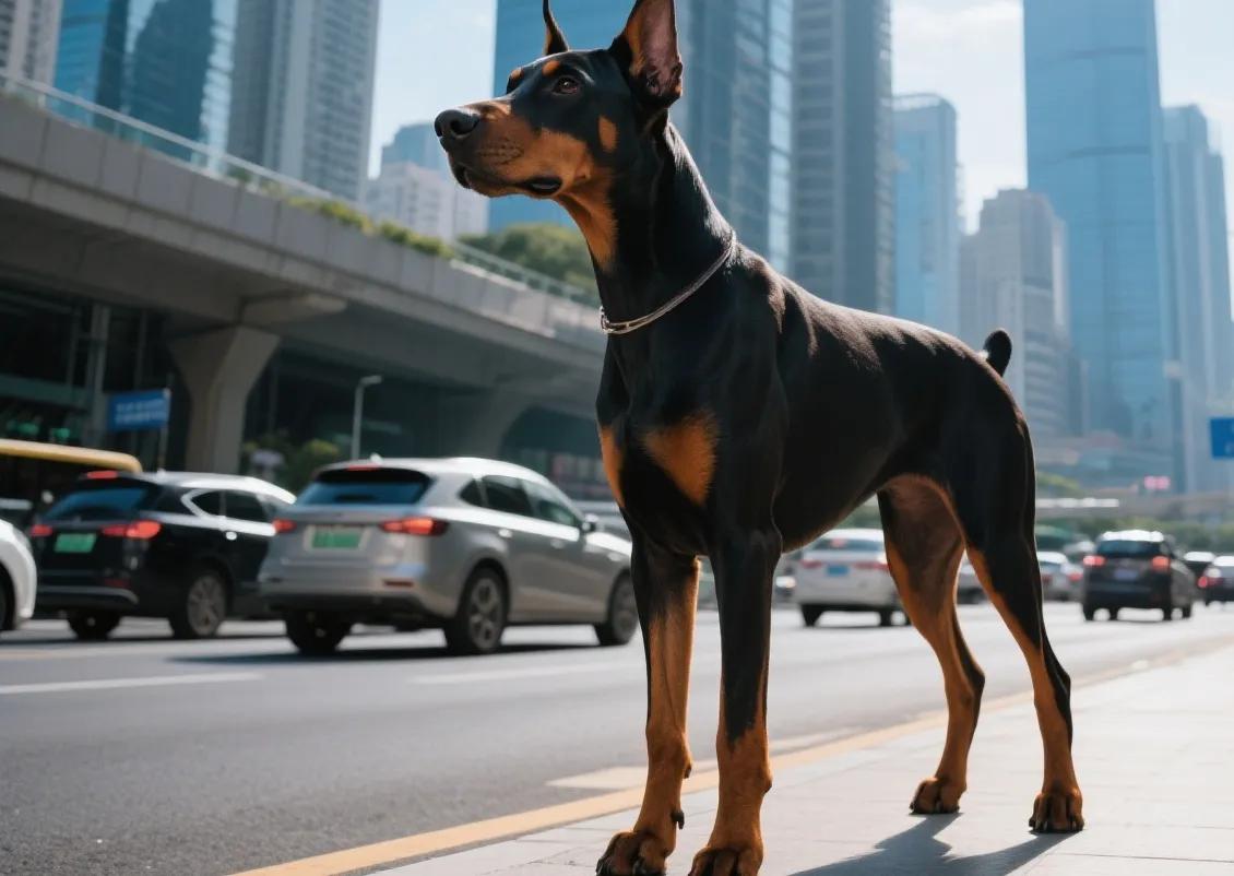 我曾经与杜宾犬的主人发生过冲突，原因是他遛狗不牵绳，直接冲到我身边围着我的腿张开