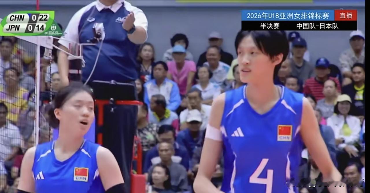 中国女排这批u18小队员都是好苗子啊！亚锦赛半决赛第一局拦日本女排，真的拦爽了，