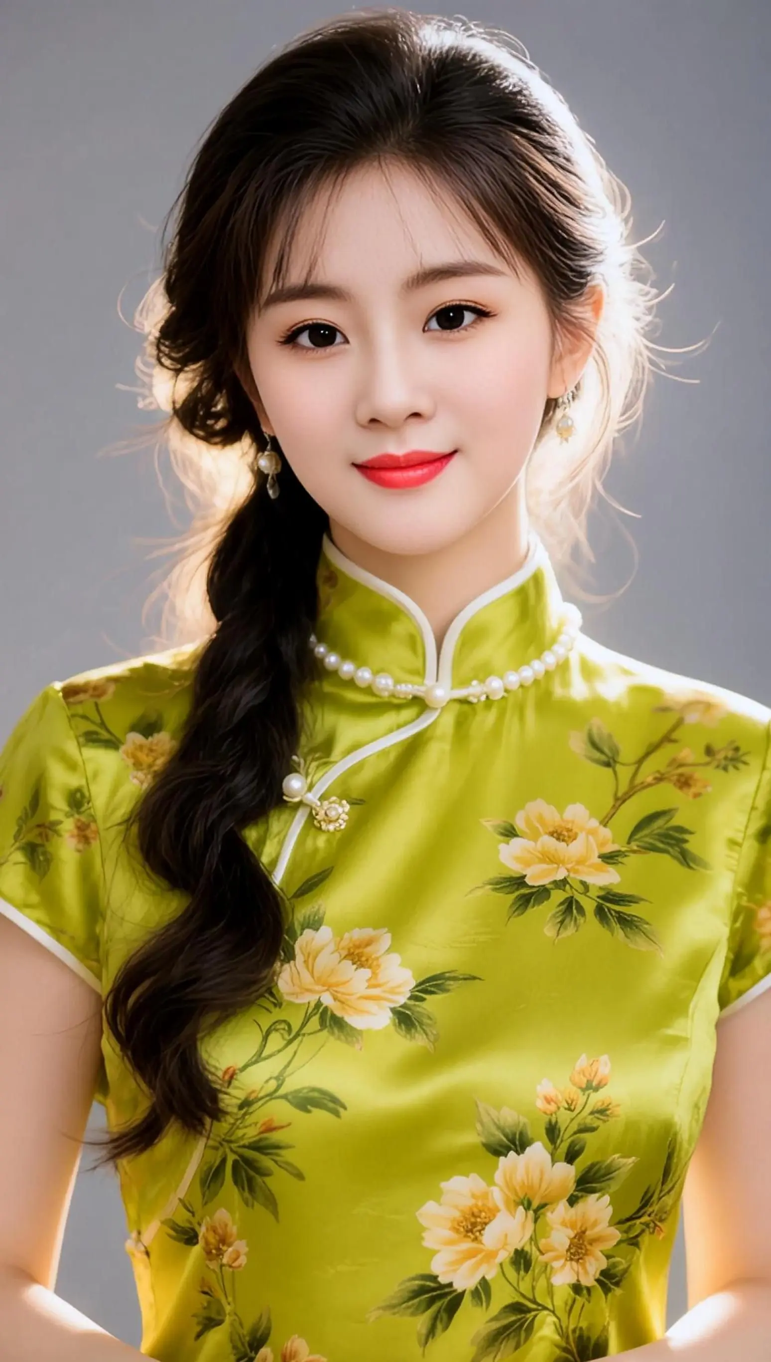 AI逆光旗袍照 随变ai随便玩