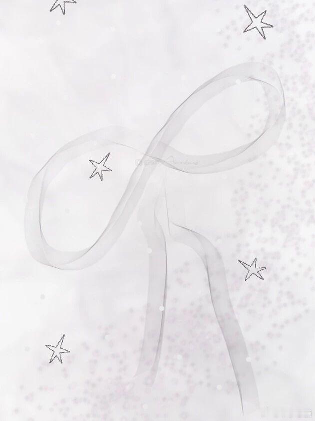 WeChat ｜ins简约蝴蝶结星星聊天壁纸 