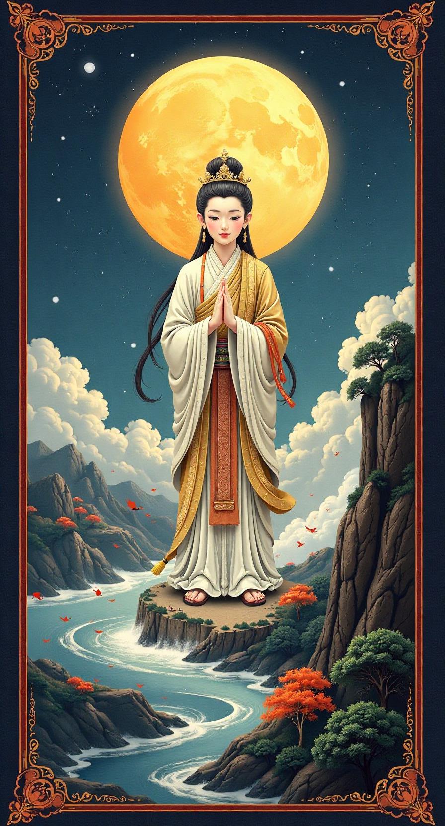 《愣严经》卷七(四)
50
此诗咒语显，护佑众生安，
法力无边际，消灾护身旁。